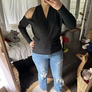 Reiss Women’s Small Cold Shoulder Ramone Top